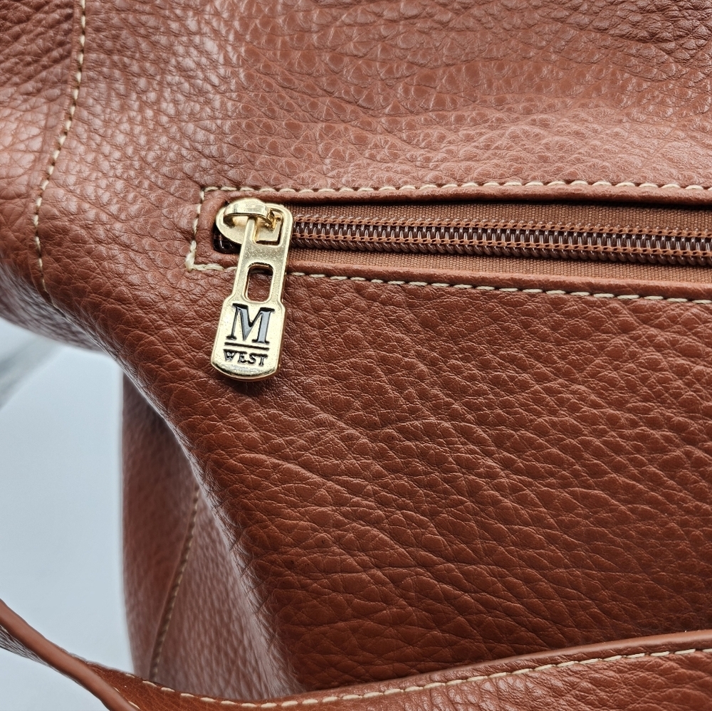 Montana West Vegan Slouch Brown Shoulder Bag - Picture 2 of 9